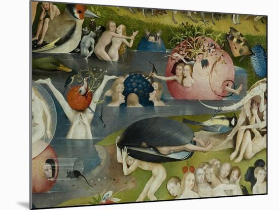 The Garden of Earthly Delights, 1490-1500-Hieronymus Bosch-Mounted Giclee Print