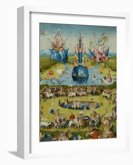 The Garden of Earthly Delights, 1490-1500-Hieronymus Bosch-Framed Giclee Print