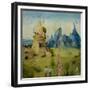 The Garden of Earthly Delights, 1490-1500-Hieronymus Bosch-Framed Giclee Print