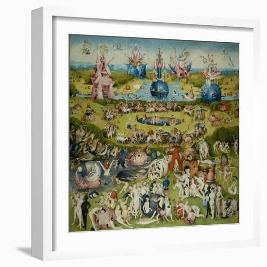 The Garden of Earthly Delights, 1490-1500-Hieronymus Bosch-Framed Giclee Print