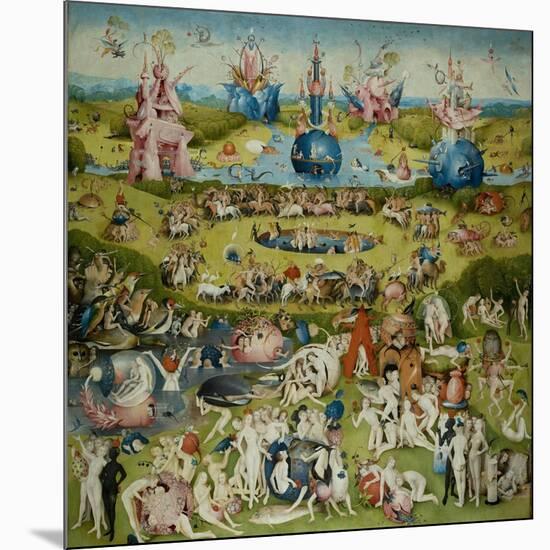 The Garden of Earthly Delights, 1490-1500-Hieronymus Bosch-Mounted Giclee Print