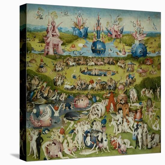 The Garden of Earthly Delights, 1490-1500-Hieronymus Bosch-Stretched Canvas