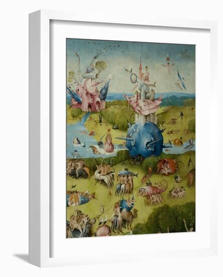 The Garden of Earthly Delights, 1490-1500-Hieronymus Bosch-Framed Giclee Print