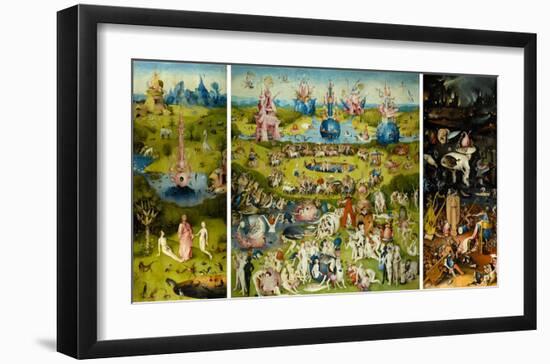 The Garden of Earthly Delights, 1490-1510-Hieronymus Bosch-Framed Art Print