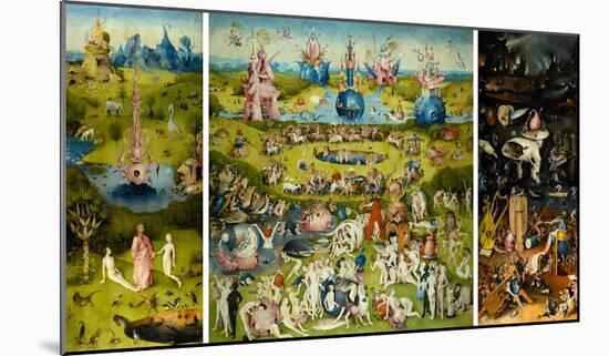 The Garden of Earthly Delights, 1490-1510-Hieronymus Bosch-Mounted Art Print