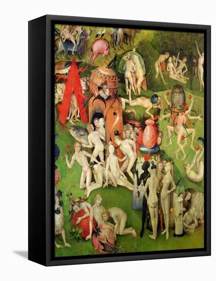 The Garden of Earthly Delights: Allegory of Luxury, Central Panel of Triptych, circa 1500-Hieronymus Bosch-Framed Stretched Canvas