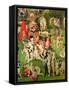 The Garden of Earthly Delights: Allegory of Luxury, Central Panel of Triptych, circa 1500-Hieronymus Bosch-Framed Stretched Canvas