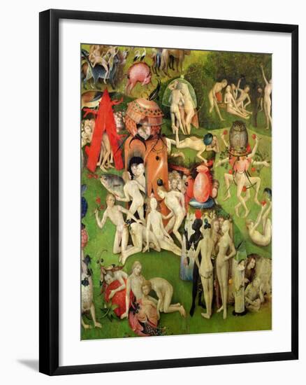 The Garden of Earthly Delights: Allegory of Luxury, Central Panel of Triptych, circa 1500-Hieronymus Bosch-Framed Giclee Print