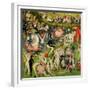 The Garden of Earthly Delights: Allegory of Luxury, Central Panel of Triptych, circa 1500-Hieronymus Bosch-Framed Giclee Print