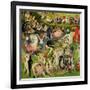 The Garden of Earthly Delights: Allegory of Luxury, Central Panel of Triptych, circa 1500-Hieronymus Bosch-Framed Giclee Print