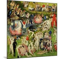 The Garden of Earthly Delights: Allegory of Luxury, Central Panel of Triptych, circa 1500-Hieronymus Bosch-Mounted Giclee Print