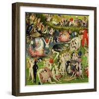 The Garden of Earthly Delights: Allegory of Luxury, Central Panel of Triptych, circa 1500-Hieronymus Bosch-Framed Giclee Print