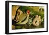 The Garden of Earthly Delights: Allegory of Luxury, Central Panel of Triptych-Hieronymus Bosch-Framed Giclee Print