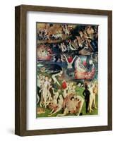 The Garden of Earthly Delights: Allegory of Luxury, Detail of the Central Panel, circa 1500-Hieronymus Bosch-Framed Giclee Print