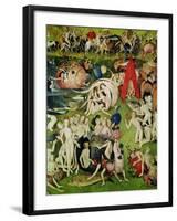 The Garden of Earthly Delights: Allegory of Luxury, Detail of the Central Panel, circa 1500-Hieronymus Bosch-Framed Giclee Print