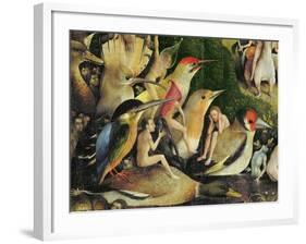 The Garden of Earthly Delights, c.1500-Hieronymus Bosch-Framed Giclee Print