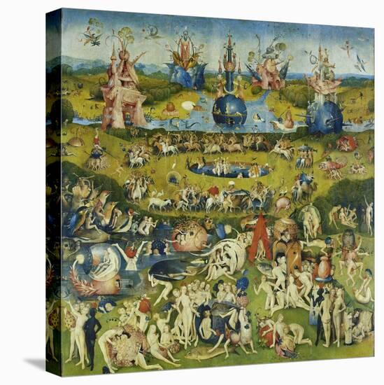 The Garden of Earthly Delights, Central Panel of a Triptych-Hieronymus Bosch-Stretched Canvas