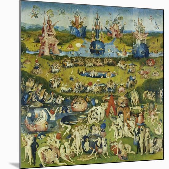 The Garden of Earthly Delights, Central Panel of a Triptych-Hieronymus Bosch-Mounted Giclee Print