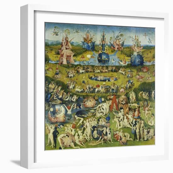 The Garden of Earthly Delights, Central Panel of a Triptych-Hieronymus Bosch-Framed Giclee Print