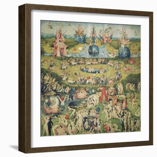 The Garden of Earthly Delights. Central Panel of Triptych-Hieronymus Bosch-Framed Giclee Print