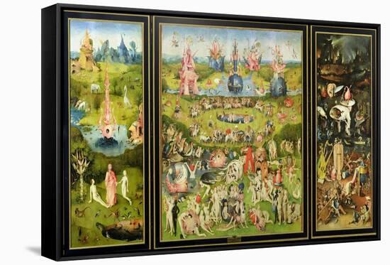 The Garden of Earthly Delights, circa 1500-Hieronymus Bosch-Framed Stretched Canvas