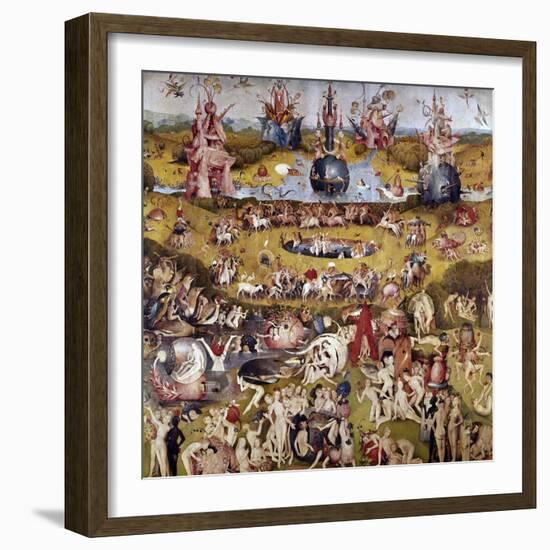 The Garden of Earthly Delights: Ecclesia's Paradise, 1503-1504, Dutch School-Hieronymus Bosch-Framed Giclee Print