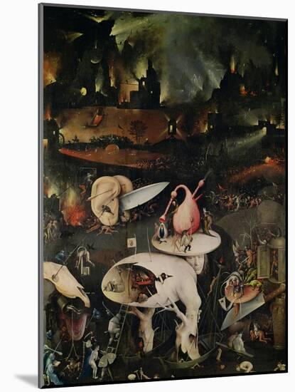 The Garden of Earthly Delights, Hell, Right Wing of Triptych, circa 1500-Hieronymus Bosch-Mounted Giclee Print