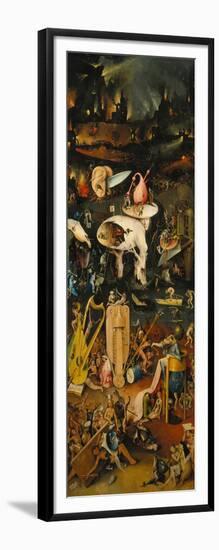 The Garden of Earthly Delights. Right Panel of the Triptych: Hell-Hieronymus Bosch-Framed Giclee Print