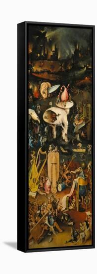 The Garden of Earthly Delights. Right Panel of the Triptych: Hell-Hieronymus Bosch-Framed Stretched Canvas