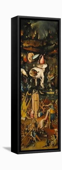 The Garden of Earthly Delights. Right Panel of the Triptych: Hell-Hieronymus Bosch-Framed Stretched Canvas