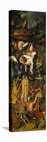 The Garden of Earthly Delights. Right Panel of the Triptych: Hell-Hieronymus Bosch-Stretched Canvas
