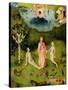 The Garden of Earthly Delights: The Garden of Eden, Left Wing of Triptych, c.1500-Hieronymus Bosch-Stretched Canvas