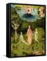 The Garden of Earthly Delights: The Garden of Eden, Left Wing of Triptych, c.1500-Hieronymus Bosch-Framed Stretched Canvas