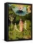 The Garden of Earthly Delights: The Garden of Eden, Left Wing of Triptych, c.1500-Hieronymus Bosch-Framed Stretched Canvas