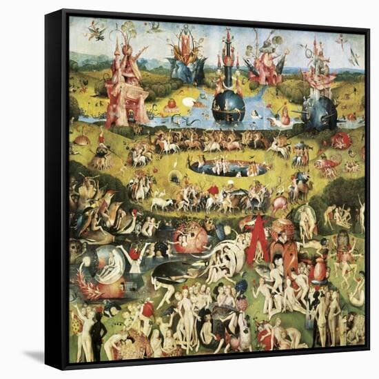 The Garden of Earthly Delights-Hieronymus Bosch-Framed Stretched Canvas