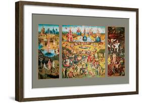 The Garden of Earthly Delights-Hieronymus Bosch-Framed Art Print