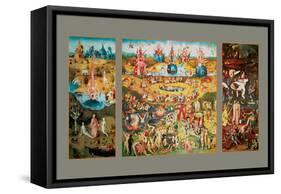 The Garden of Earthly Delights-Hieronymus Bosch-Framed Stretched Canvas