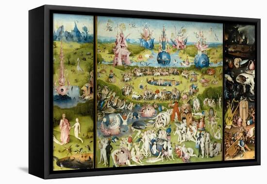 The Garden of Earthly Delights-Hieronymus Bosch-Framed Stretched Canvas