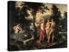 The Garden of Eden, C1580-Jacob de Backer-Stretched Canvas