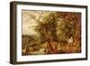 The Garden of Eden, in the Background the Temptation-Jan Brueghel the Elder-Framed Giclee Print