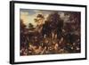 The Garden of Eden with Adam and Eve-Isaak van Oosten-Framed Giclee Print