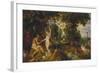 The Garden of Eden with the Fall of Man, about 1616-Peter Paul Rubens-Framed Giclee Print