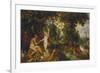 The Garden of Eden with the Fall of Man, about 1616-Peter Paul Rubens-Framed Giclee Print