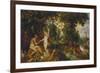 The Garden of Eden with the Fall of Man, about 1616-Peter Paul Rubens-Framed Giclee Print