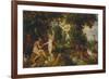 The Garden of Eden with the Fall of Man, about 1616-Peter Paul Rubens-Framed Giclee Print