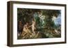 The Garden of Eden with the Fall of Man, c.1615-Peter Paul Rubens-Framed Premium Giclee Print