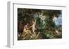 The Garden of Eden with the Fall of Man, c.1615-Peter Paul Rubens-Framed Premium Giclee Print