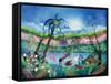 The Garden of Eden-Herbert Hofer-Framed Stretched Canvas