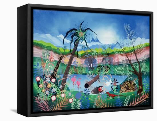 The Garden of Eden-Herbert Hofer-Framed Stretched Canvas