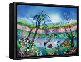 The Garden of Eden-Herbert Hofer-Framed Stretched Canvas